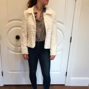 Charles Gray faux fun fur jacket